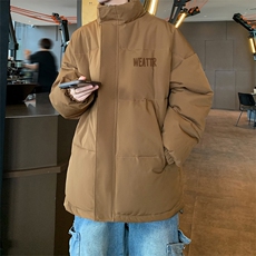 ！2024冬季新款男士立领棉衣百搭情侣印花棉服外套MY312特P55，男装棉衣，电商B220