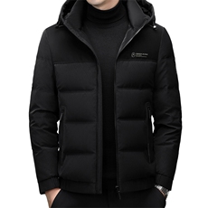 冬季男士白鸭绒短款羽绒服保暖品质连帽加绒加厚休闲简约上衣男装，男装羽绒服，钱塘6003（原4033）