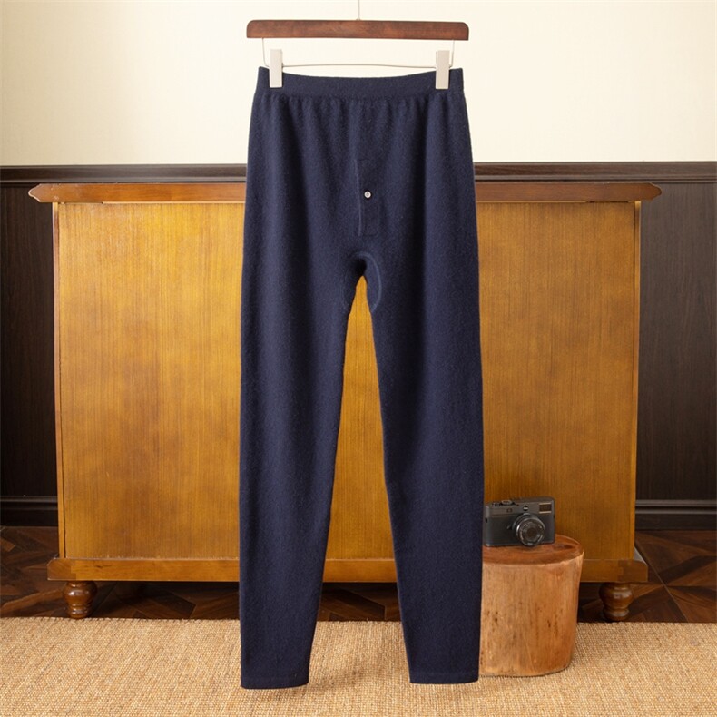 男士冬季羊绒保暖毛裤舒适柔软时尚百搭，男装棉裤，米亚康羊绒