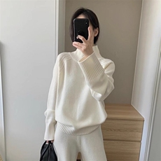 2025年秋季常规款通勤长袖高领羊绒衫时尚百搭，女装针织衫/毛衣，珍珑羊绒