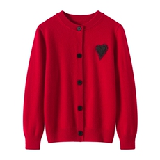 2025时尚百搭通勤简约休闲薄款开衫，童装儿童羊绒衫，牧皓研