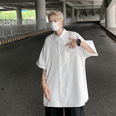 衬衫男短袖韩版潮流痞子帅文艺2023夏季新款ins宽松外套CY342-P29，男装衬衫，星座412-3