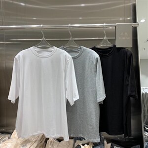 夏季新款垫肩开叉T图片