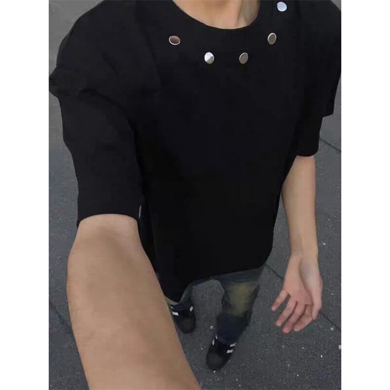 240纯棉垫肩铆钉短袖ZX0175-特批30,男装T恤,星座313A(原308A-2)