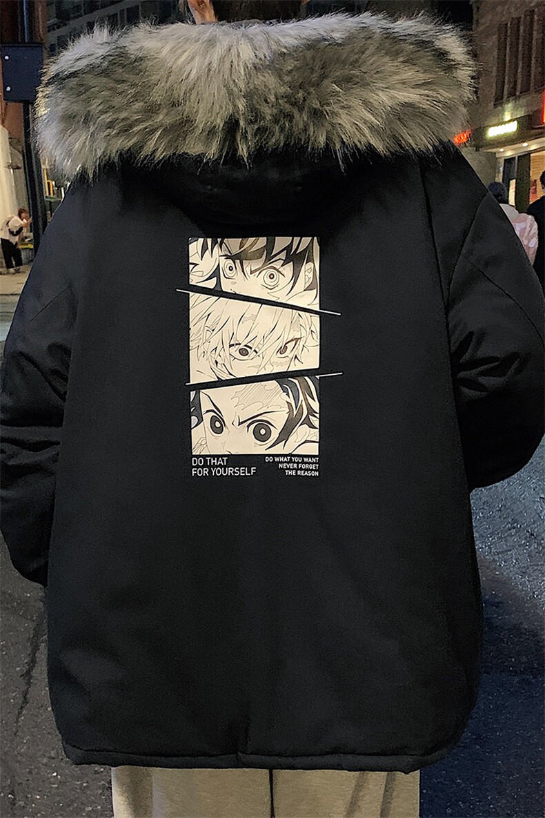 MM48176-P130冬季大毛领棉衣男士大码加厚棉袄男棉服,男装棉衣,电商A040