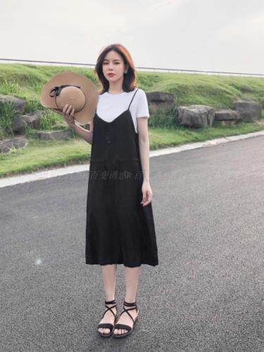 两件套连衣裙很显气质，女装连衣裙，百变诱惑