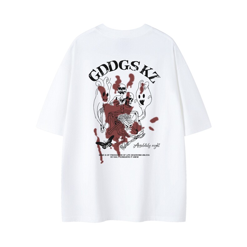 已注册/夏季外景纯棉重磅设计感短袖T恤男宽松圆领体恤DT9680/P25,男装T恤,电商B316