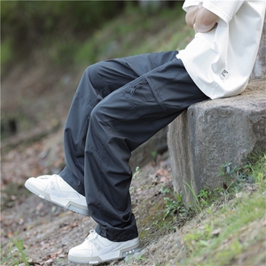 复古休闲裤男痞帅潮牌束脚工装裤多袋裤运动长裤K0213-P35图片