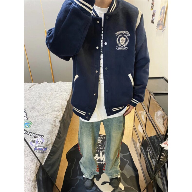 【有货】三条杠条纹牛仔裤男女款美式vibe风裤子G8512WW-特P55,男装牛仔裤,星座1007（原301D）