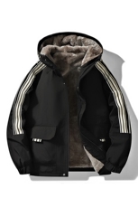 棉服夹克秋冬新款三条杠棉衣立领保暖加厚外套A436-5801-P90，男装夹克，电商A436