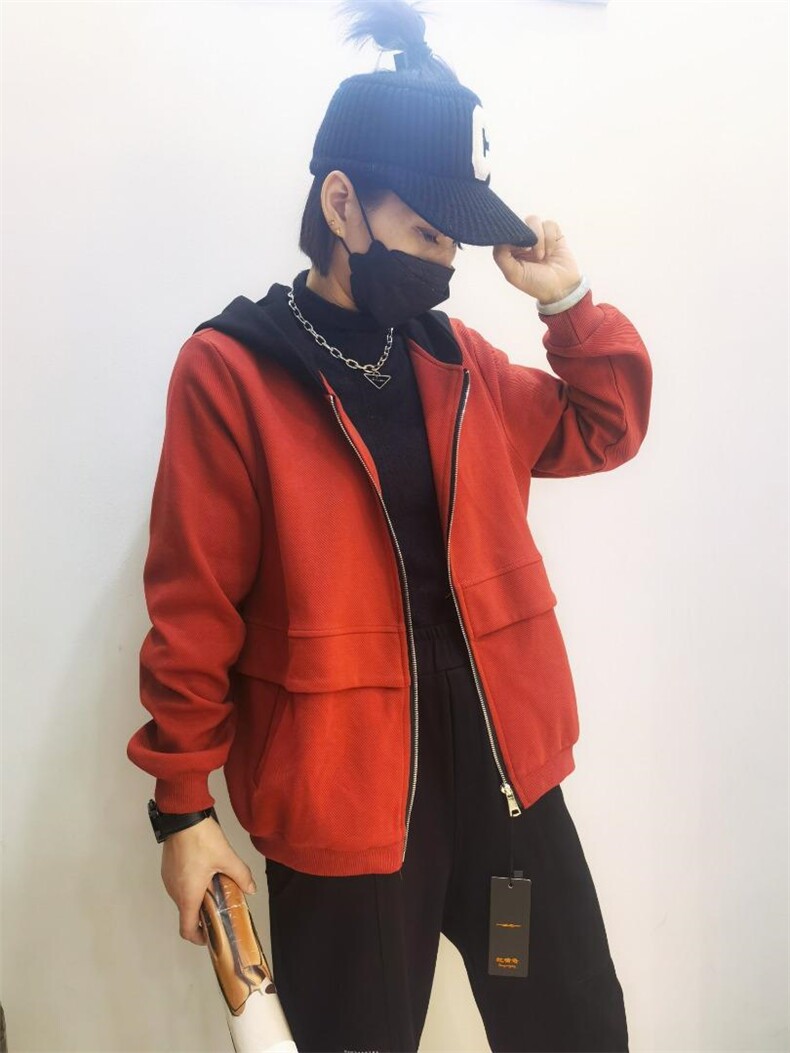 针织复合休闲外套，其它，红嘴鹰(1F)