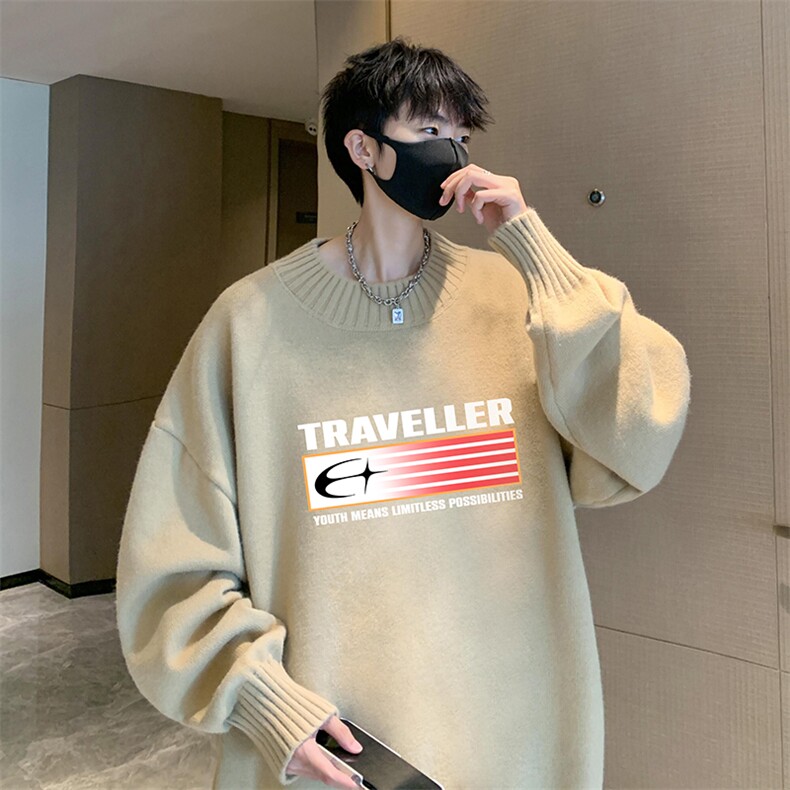 半高领毛衣男士大码针织衫男毛线衣男M18362-P45加绒款-P65,男装针织衫/毛衣,电商A040