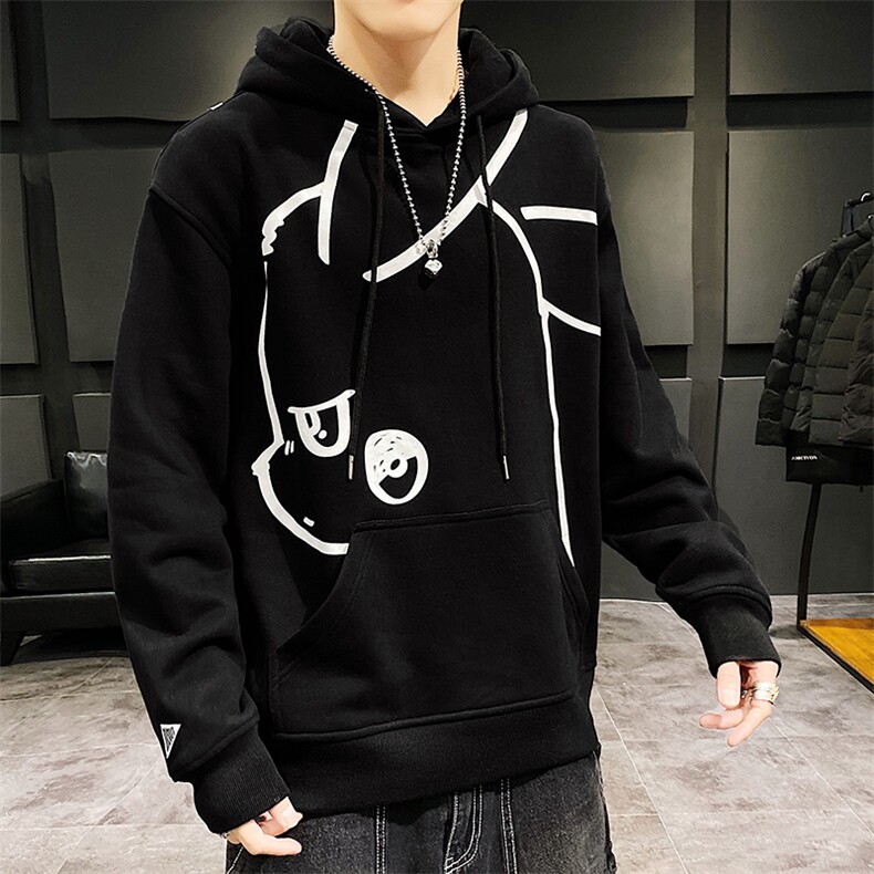 【】A003-HW3081-P55冬装新款加绒连帽男士卫衣家乐,男装卫衣,电商A003