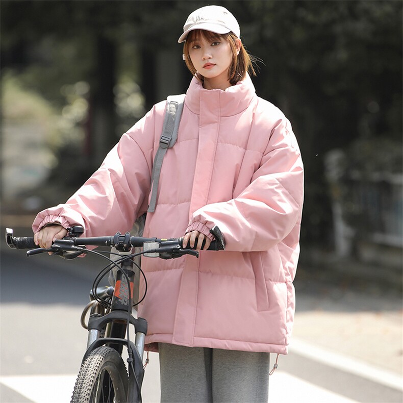 多色港风冬季立领纯色加厚上衣外套棉衣男MY99999P65，男装棉衣，星座1204-3