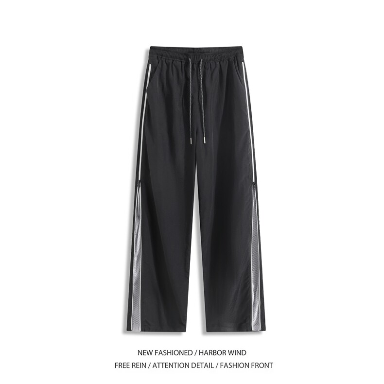 抖音品质夏季新款机能拉链潮流宽松休闲裤B315-K25420-特p35控68,男装休闲裤,电商B315
