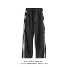 抖音品质夏季新款机能拉链潮流宽松休闲裤B315-K25420-特p35控68，男装休闲裤，电商B315