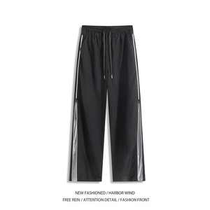 抖音品质夏季新款机能拉链潮流宽松休闲裤B315-K25420-特p35控68图片