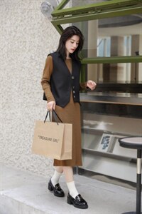 韩版两件套连衣裙，女装连衣裙，新依佳人