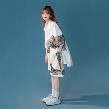 1绣花拼接成分：聚酯纤维M-5XL大码短袖衬衫男DCS7743P42控68，男装T恤，星座226-2