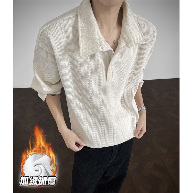 现货T1015-常规P35特控68加绒P40特大码麦穗条长袖T恤,男装T恤,电商D232