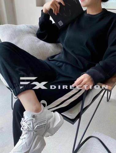 白条休闲卫裤，女装休闲裤，欧妮卡蒂蔓