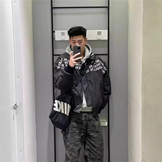 美式机车皮衣男女2026新款春季新款复古pu夹克潮牌情侣休闲外套，男装夹克，星座715-4
