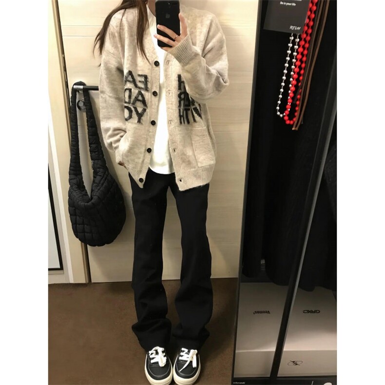 cleanfit黑色弯刀牛仔裤男款秋冬美式加绒显瘦裤子修身直筒微喇裤,男装针织衫/毛衣,星座1007（原301D）
