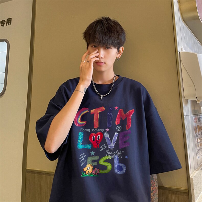 量大优供视频230g重磅纯棉短袖T恤男NT249-特P19控38，男装T恤，电商B367