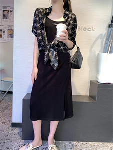 现货夏季冰丝套裙，女装，亿炫