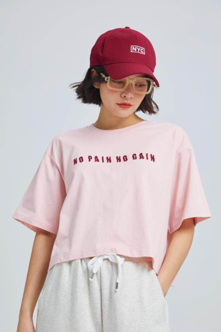 【现货】立体字母刺绣T恤，女装T恤，AIMEEWQ