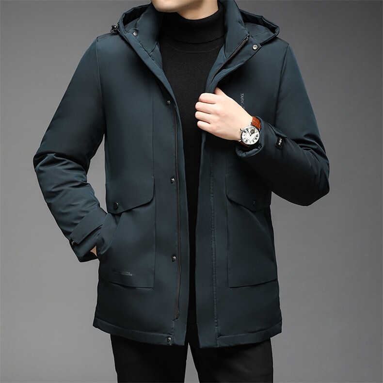 中年棉衣男爸爸冬装可脱帽子商务休闲棉袄棉服外套HPN2209-P155图片