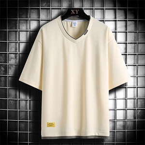 夏季短袖网格挂拍休闲宽松潮牌百搭短袖T恤男TC3138RK01-P30控50图片