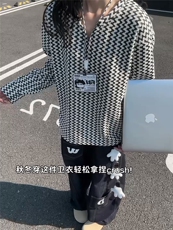 XZ809A/SYR57/特P24/控48/加绒特P34/控58小香风雪尼尔V领卫衣，男装卫衣，星座809A(原222-1)