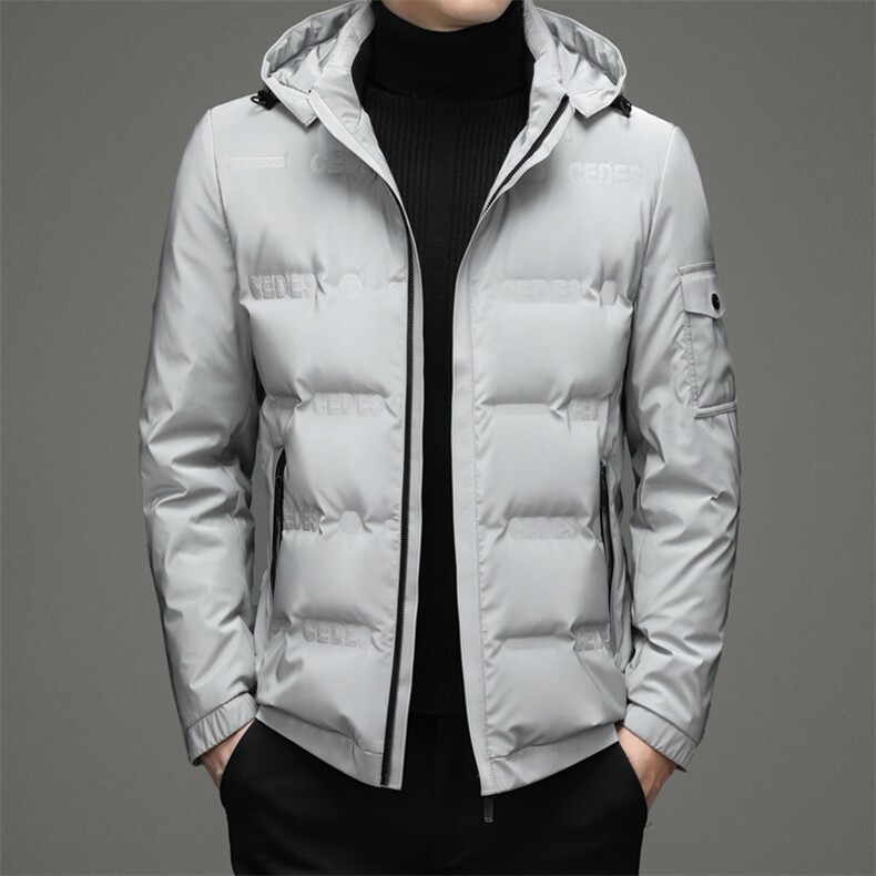 新款中年羽绒服可脱卸帽男中长款休闲冬装外套爸爸装ZL99673-P225图片