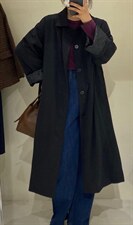 韩系风衣腰带款显瘦，女装风衣，韩昭昭 HZAZ