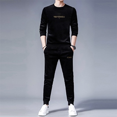 SA8351-2钱塘2020-2中青年男士新款时尚休闲帅气卫衣套装P147，男装休闲套装，钱塘207-2