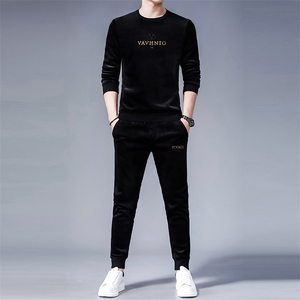 SA8351-2钱塘2020-2中青年男士新款时尚休闲帅气卫衣套装P147图片