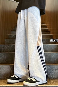 XZ616 秋季新款异色织带撞色拼接破缝休闲长裤 TY1089 特P40控78图片