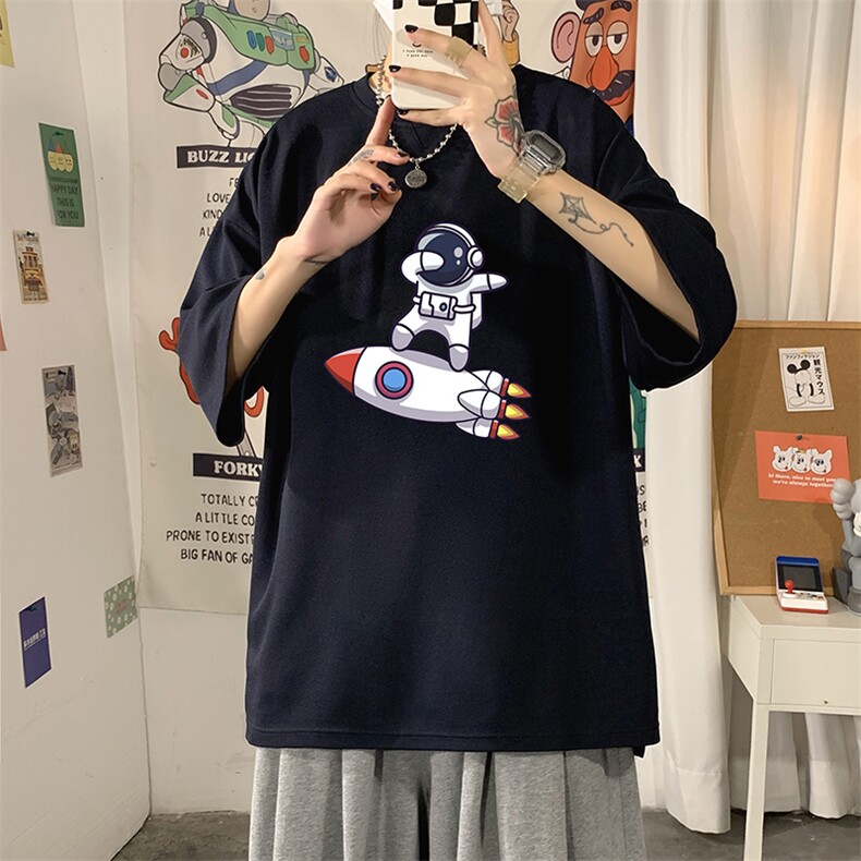 Q11158-P30春夏季七分袖t恤男大码五分袖男短袖中袖,男装T恤,电商A040