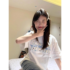 万针全刺绣工艺抖音得物高品质260克重磅纯棉双纱美式高街短袖T恤，男装T恤，电商A486