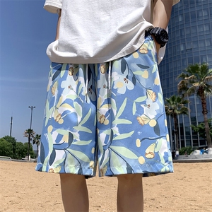 703-DK80-P26 夏季休闲大码 沙滩短裤数码印花图片