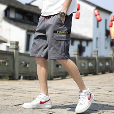 2021夏季新款青少年休闲流行大口袋宽松工装裤，男装休闲裤，电商A128