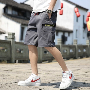 2021夏季新款青少年休闲流行大口袋宽松工装裤图片