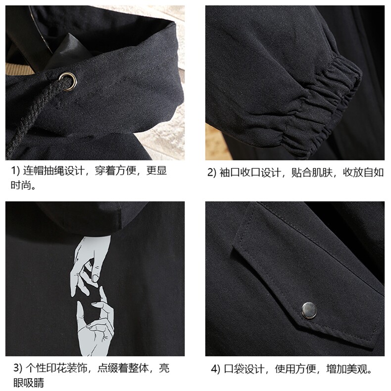 JK41147-P85加棉款-P115纯棉连帽夹克男士大码工装夹克男砖墙,男装夹克,电商A040A