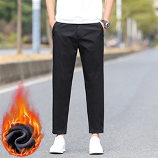 男士休闲裤宽松百搭加绒裤直筒裤时尚百搭裤子D9015-P45加绒P55，男装卫衣，星座509