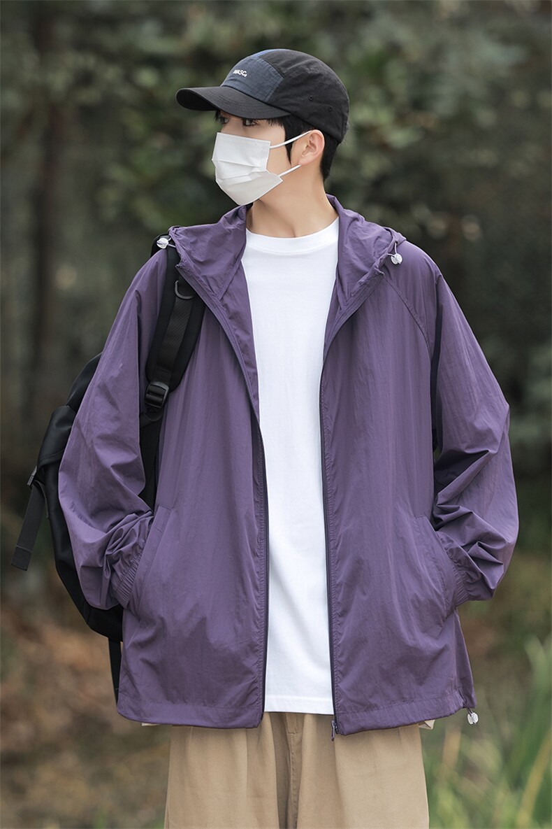 防晒衣男夏季薄款UPF50+防紫外线皮肤衣男宽松钓鱼防晒服2360-P35,男装防晒衣,星座1403A