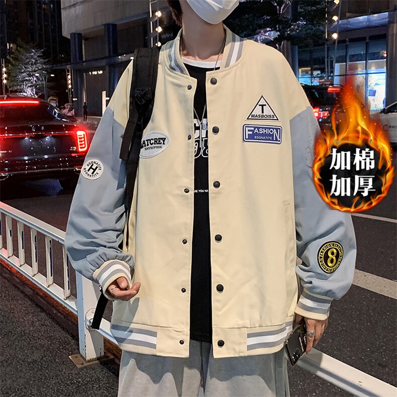 2023新款双11现货M-3XL大码加厚加夹克W1358-常规P45加60,男装棉衣,星座512-3