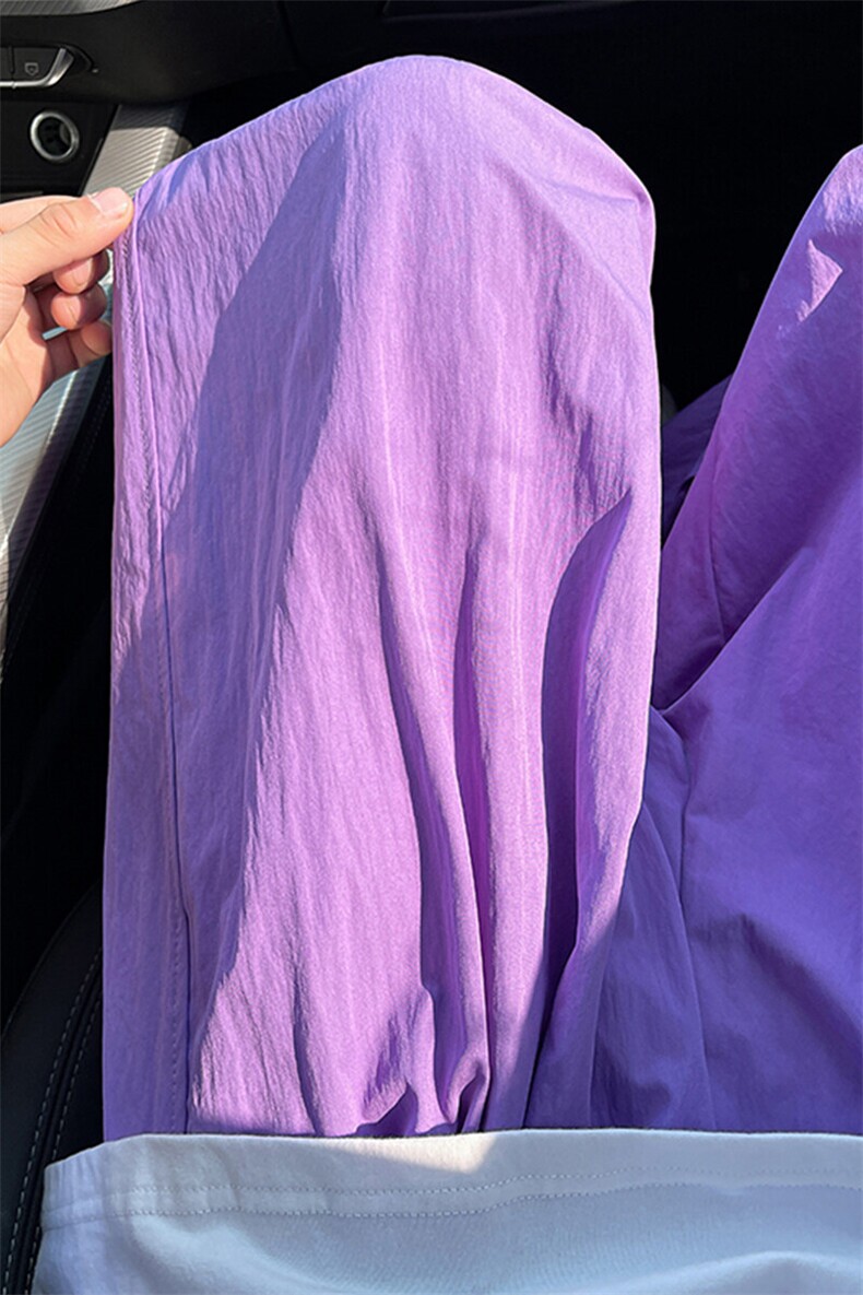 8XL-M多巴胺冰丝垂感慵懒山本裤男夏拖地裤子阔腿休闲裤KZ051P30,男装休闲裤,电商B312