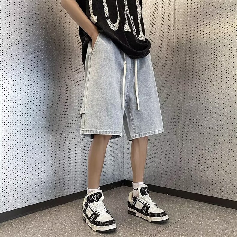 高街水洗牛仔裤男设计感小众拉链裤D2112P35,男装牛仔裤,星座1116-2