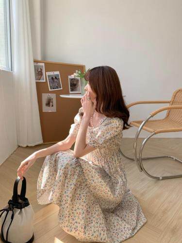 TWTIUWOO-她物碎花连衣裙，女装连衣裙，她物